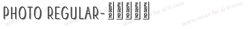 Photo Regular字体转换
